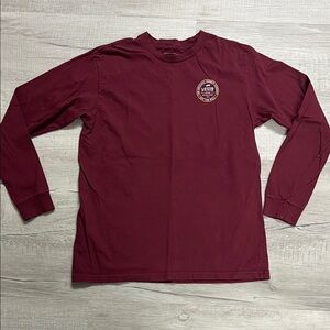 Boys Vans Burgundy Long Sleeve Tee XL